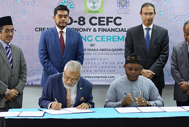 The signing of Memorandum of Cooperation between AHG & D-8 Organization